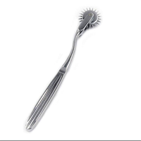 Roulette métallique à aiguilles avec poignée, fétiche neurologique, stimulation, BDSM, rouleau de Wartenberg, outil de massage pour les mamelons, la poitrine et le clitoris