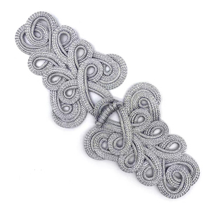 Gros bouton grenouille doré en forme de pipa Offre Spéciale boutons de fermeture à nœud chinois bouton de tissage de tissu de vêtement - Product Image 2