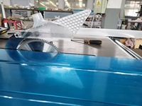 Scie à table coulissante HAIYONG pour le travail du bois, la production de contreplaqué, avec une puissance de 5 kW, un angle de 45/90 degrés, une garantie d'un an, facile à utiliser, Qingdao