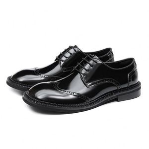 Zapatos Oxford de Vestir Casuales para Hombre, Hechos a Mano, de Alta Calidad, Personalizados, de Cuero Genuino, Transpirables, para Bodas y Fiestas - Product Image 2