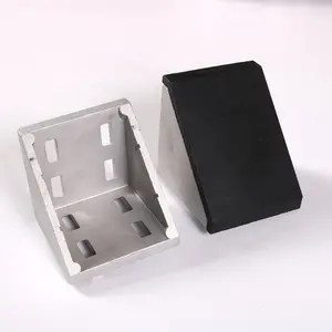 Угловой кронштейн с треугольной структурой 40x40 - Product Image 1