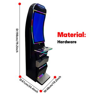 Qiqu America ตู้เกม8 in 1, ตู้เกมสำหรับเล่นเกมที่ใช้ทักษะวิดีโอโค้งโค้งขนาด43" - Product Image 4
