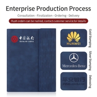 Coffret Cadeau Personnalisé de Carnet à Feuillets Amovibles à Trois Volets Dorland Paper pour Cérémonie d'Ouverture, Anniversaire, Cadeau d'Affaires