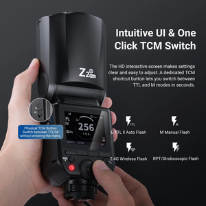 Flash Speedlite NEEWER Z2 PRO 24G TTL HSS de Cabeza Redonda para <span class=keywords><strong>Nikon</strong></span>, Compatible Inalámbricamente con Godox/M TCM Switch // Cámaras - Product Image 2