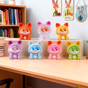 Nouveau produit « <span class=keywords><strong>Fantastic</strong></span> Animal City » sur le thème du renard, pour décoration de table. Peluche de dessin animé et mignonne pour table - Product Image 3