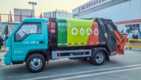 Camion compacteur de déchets Foton Forland personnalisé 4X2 à haute compression, moteur diesel manuel de 5,8 m, pompe à moteur diesel efficace