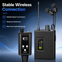 Système de monitoring intra-auriculaire sans fil portable EM-12R professionnel pour scène live, répétitions de groupe, studio à domicile