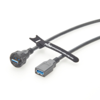 USB 3.0 Braid kabel tahan air berpelindung, kabel IP67 dinilai untuk komputer Home Theater & HDTV dengan resolusi 4K