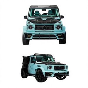 Mise à niveau du kit <span class=keywords><strong>Mercedes</strong></span> G63 <span class=keywords><strong>G800</strong></span> Kit de carrosserie dégradé bleu et blanc Pare-chocs de voiture pour <span class=keywords><strong>Mercedes</strong></span> Benz Classe G W465 G63 G Wagon - Product Image 1