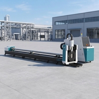 Mesin Pemotong Pipa CNC Laser Fiber 1000W-6000W Otomatis LX62TD 6m Mesin Pemotong Profil Pipa Laser untuk Dijual