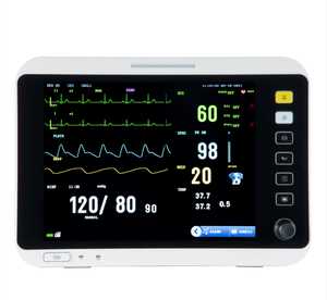 YSH Veterinária 12.1 polegadas HD display ECG Pressão arterial Oxigênio sanguíneo Temperatura corporal Respiração Pulso <span class=keywords><strong>Monitor</strong></span> multi-parâmetro - Product Image 1