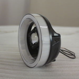 Phare rond LED de 4,5 pouces avec halo bleu Devil Eye et DRL blanc/jaune pour vélos électriques - Product Image 4