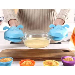 New Style Dog Shape Silicone <b>Gloves</b> Heat Resistant Pot <b>Oven</b> Mitts - Product Image 2