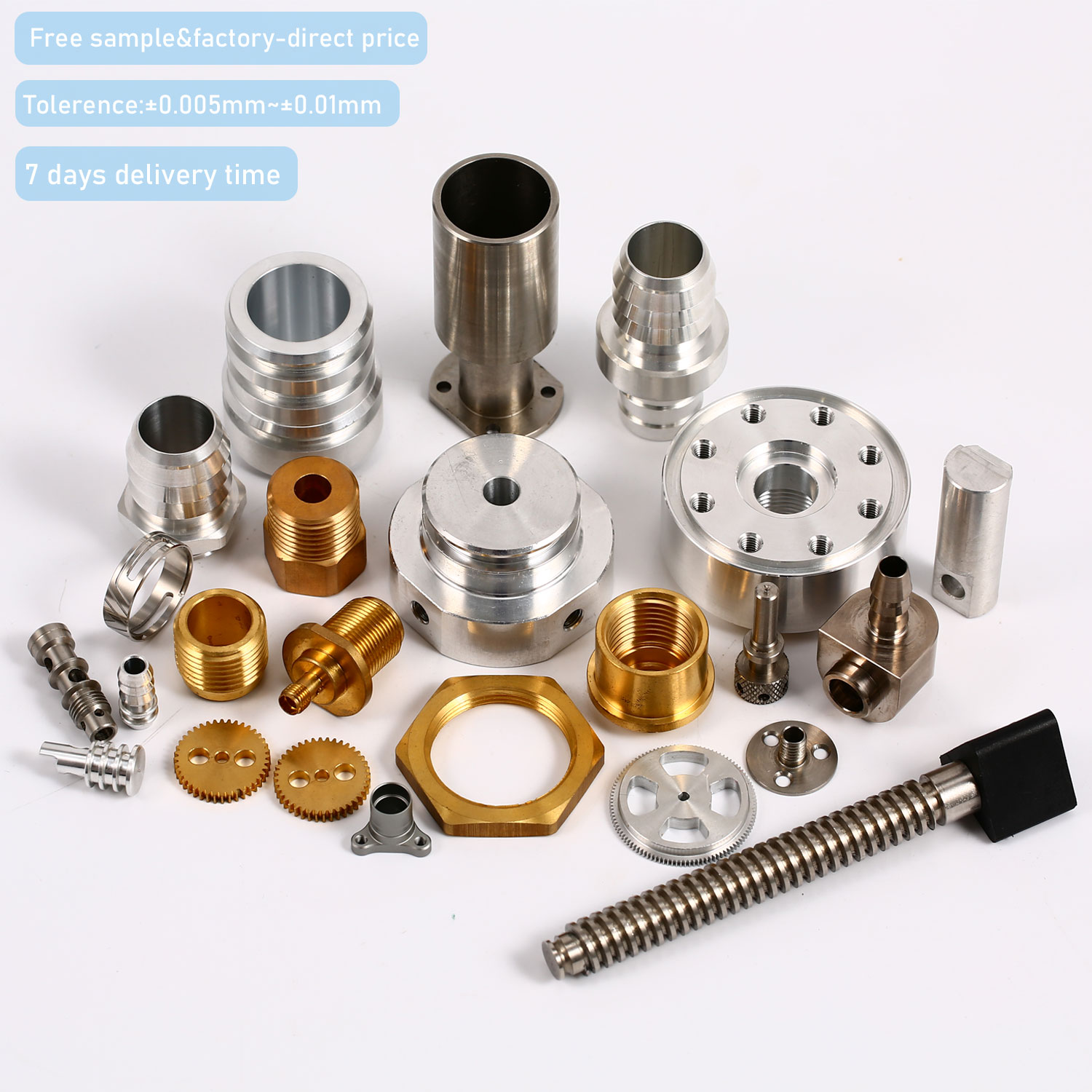 OEM Custom Fabrication Precision Brass Stainless Steel Aluminum Titanium CNC Milling Turning Parts CNC Machining Service