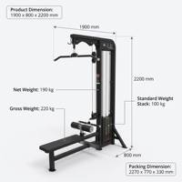 En stock: Equipo de gimnasio comercial OEM/ODM personalizado para entrenamiento de fuerza, máquina de polea vertical y remo sentado, para uso en gimnasios.
