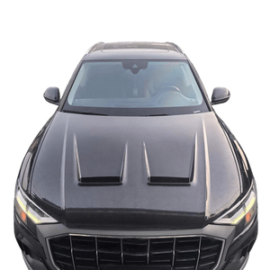 Kit carrosserie pour Audi Q8 2019-2024 : modification et amélioration, pare-chocs avant en fibre de carbone, capot moteur, protection moteur. - Product Image 4