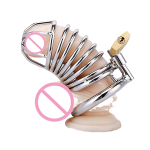 Classico gallo gabbia dispositivo di castità maschile per gli uomini prodotto del sesso - Product Image 1