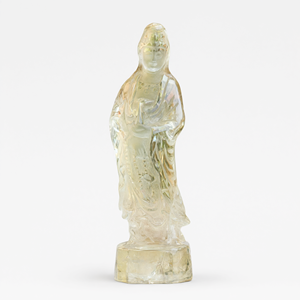 Escultura de Kwan Yin en Citrino, una Combinación Divina de Compasión, Confianza y Energía Abundante para tu Espacio Sagrado - Product Image 2