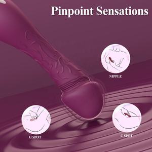 Vibrateur vaginal pour femmes, jouet sexuel multifonctionnel pour adultes, puissant masseur clitoridien <span class=keywords><strong>et</strong></span> du point G, étanche, baguette pour <span class=keywords><strong>orgasme</strong></span> féminin - Product Image 4