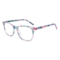Lunettes optiques à monture en acétate unisexe à la mode fabriquées en Chine Lunettes optiques en acétate unisexe