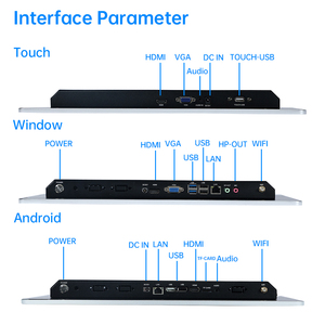 16 21 24 27 32 inch Win10 win11 Android 11 Android 14 Wall Mount màn hình cảm ứng màn hình cảm ứng Bảng điều chỉnh PC - Product Image 5