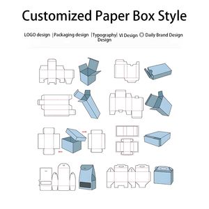 Cajas de Embalaje Personalizadas, Caja de Papel, Paquete Postal de Cartón Corrugado, Logotipo, Buzón Negro - Product Image 4