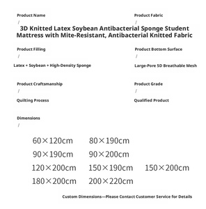 Materasso su Misura per Camera da Letto, Personalizzabile, Ipoallergenico, Topper per Materasso in Lattice - Product Image 6