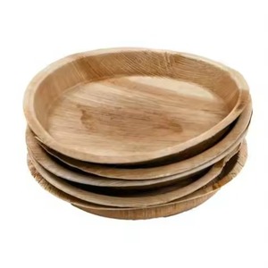 Platos Redondos de Hoja de Areca de 10 Pulgadas, Desechables, Ecológicos, Biodegradables, Platos de Hoja de Palma para Fiestas, Bodas, Catering, Suministro al por Mayor - Product Image 4