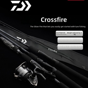 Canne à pêche <span class=keywords><strong>spinning</strong></span> <span class=keywords><strong>DAIWA</strong></span> 26 CROSSFIRE multi-usage en carbone, légère, pour leurre, action rigide, pour la pêche à la perche et au mandarin - Product Image 1