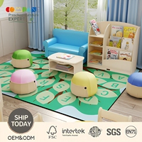 Ensemble de bibliothèques modernes en bois pour tout-petits, idéal pour les garderies, les écoles, les hôtels et les salles Montessori - Rangement écologique et sûr