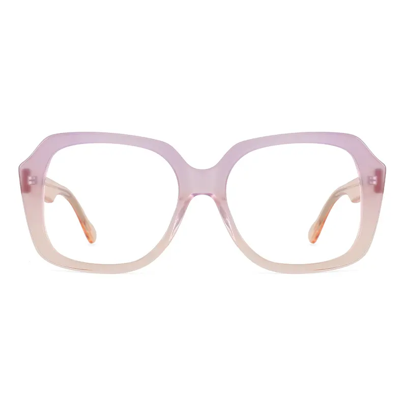 YC 2024 Luxury Fashion Crystal Front Europe America Polygon Acetate Blue Light Glasses Frames For Daily Activities