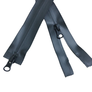 Bán buôn tùy chỉnh sang trọng màu đen Nylon Zip chuỗi dài với lớp phủ chống thấm nước dây kéo vô hình - Product Image 4