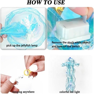 Lanterne de nuit à pousser créative à pois brillants pour chambre de fille, décorations suspendues, lanterne de méduse <span class=keywords><strong>lumineuse</strong></span> - Product Image 2