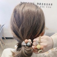 Attaches à cheveux élastiques noires chouchous bandes de cheveux cristal cheveux cordes accessoires pour femmes et filles