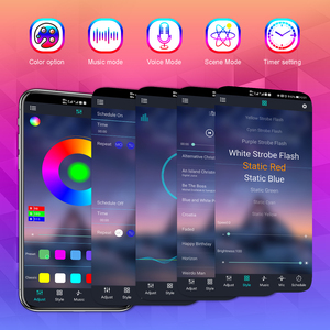 RGB para <span class=keywords><strong>Bluetooth</strong></span> controlado 4PCS 12V Auto Atmosphere <span class=keywords><strong>LED</strong></span> <span class=keywords><strong>Strip</strong></span> Light Kit Conectividad USB App Car Interior Underdash Lighting - Product Image 3