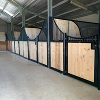 Robuster Innen-Pferdestall mit Verzinktem Stahlrahmen und Korrosionsbeständigen Bambus-Füllplatten, Professioneller Reitsport-Stall