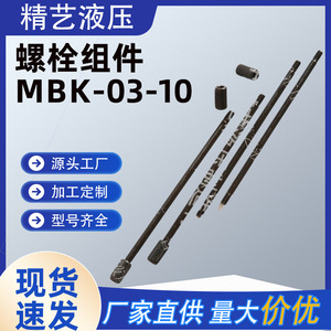 ชุดประกอบสลักยึด Jingyi MBK-03-10 M6 หัวคู่ ชุบสังกะสี สำหรับวาล์วแบบซ้อน อุปกรณ์ไฮดรอลิก - Product Image 2
