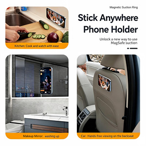 Support de téléphone magnétique puissant N52 en alliage de zinc pour fixation murale ou sur tableau de bord, compatible iPhone 13 14 15 16 17 Pro Max et <span class=keywords><strong>Samsung</strong></span>, pour utilisation sur bureau - Product Image 3