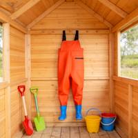 Bottes de pêche en PVC multicolores respirantes, respectueuses de la peau, imperméables pour enfants (garçons et filles)