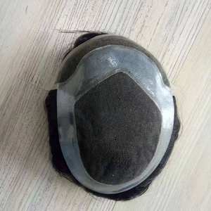 Peluca de Cabello 100% virgen remy para hombre, tupé suizo de encaje frontal, parche de cabello para hombre - Product Image 4