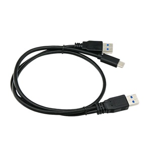 Dual-head Usb 3.0 To Type-c Data Cable 0.6m With Auxiliary Power Supply For Mobile <b>Phone</b> - Product Image 1