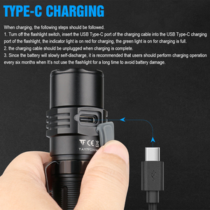 الصمام TrustFire T21R 2600LM الذاتي الواقي التكتيكية مصباح يدوي مصباح ليد جيب - Product Image 5