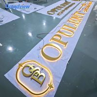 Letrero Comercial para Exteriores Retroiluminado, Letrero LED Iluminado para Tienda, Letrero con Logotipo de Tienda, Letrero con Letras de Canal 3D para Publicidad