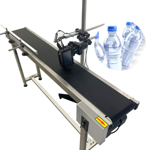 Cinta transportadora de botellas, abrazadera de codificación inferior, Cinta de transferencia lateral sin fondo - Product Image 1