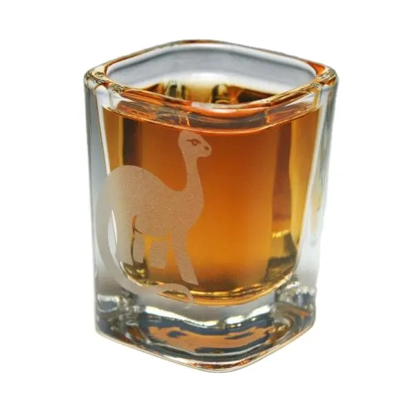 Tasses à whisky en verre de dégustation de 35 pouces, mini verre à boire carrée 70ml