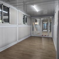 Maison préfabriquée modulaire pliable, maison conteneur pliable pour hébergement temporaire et bureau de chantier