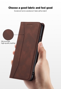 Funda de teléfono de cuero con tapa de adsorción automática para Samsung S25 S24 S23 S21 funda de teléfono de cuero con tapa magnética para A54 <span class=keywords><strong>A53</strong></span> - Product Image 5