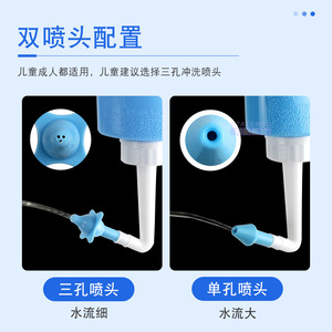 เครื่องล้างจมูกแบบวาล์วมือหมุน 500 มล. สำหรับเด็กและผู้ใหญ่ - Product Image 5