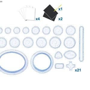 Ensemble de dessin <span class=keywords><strong>Spirographe</strong></span> bricolage coloré peinture à gratter règle éducative papeterie <span class=keywords><strong>Spirographe</strong></span> dessin <span class=keywords><strong>jouet</strong></span> - Product Image 3