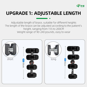 Penyangga lutut, perlengkapan terapi rehabilitasi dapat diatur, penyangga stabilitas ACL ukuran Universal - Product Image 5